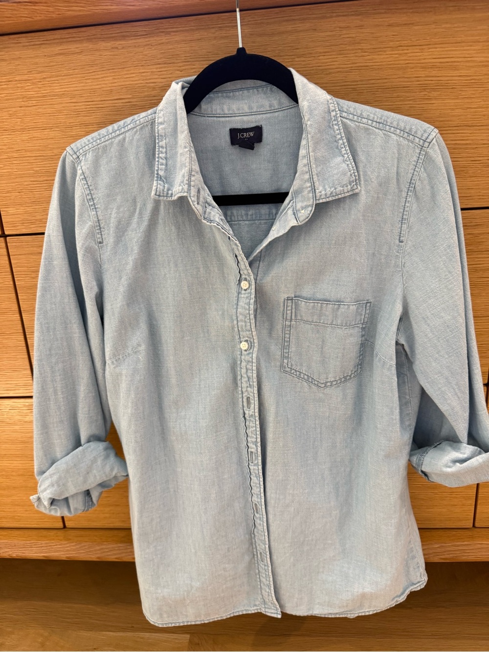 J. Crew Light Blue Denim Shirt - Classic Button-Up